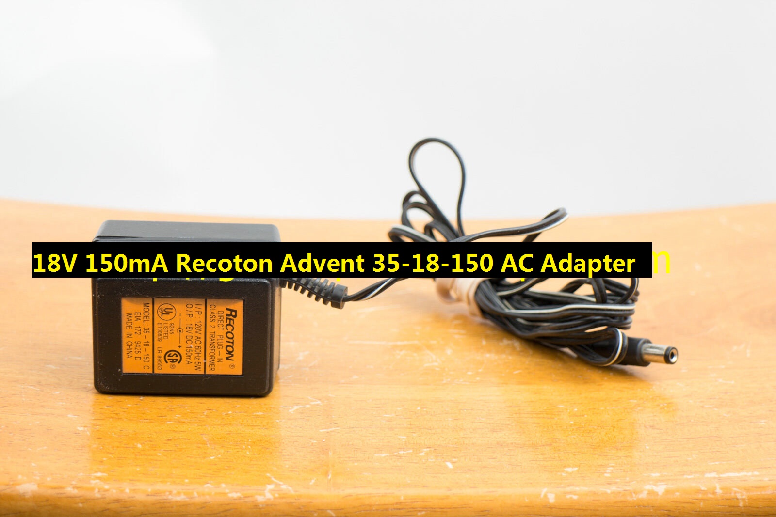 *100% Brand NEW* Recoton Advent 35-18-150 C Direct Plug In Class 2 Transformer 18V 150mA AC Adapter